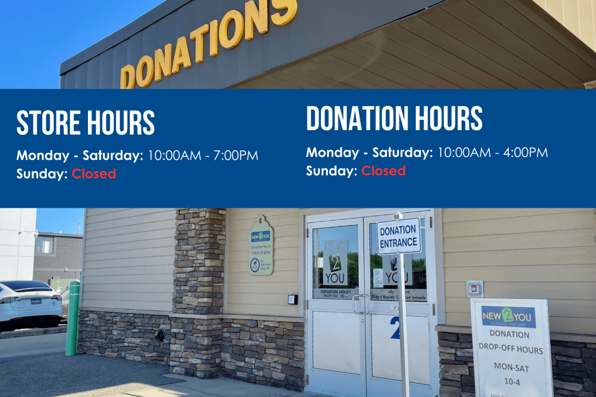 New 2 You store and donation hours