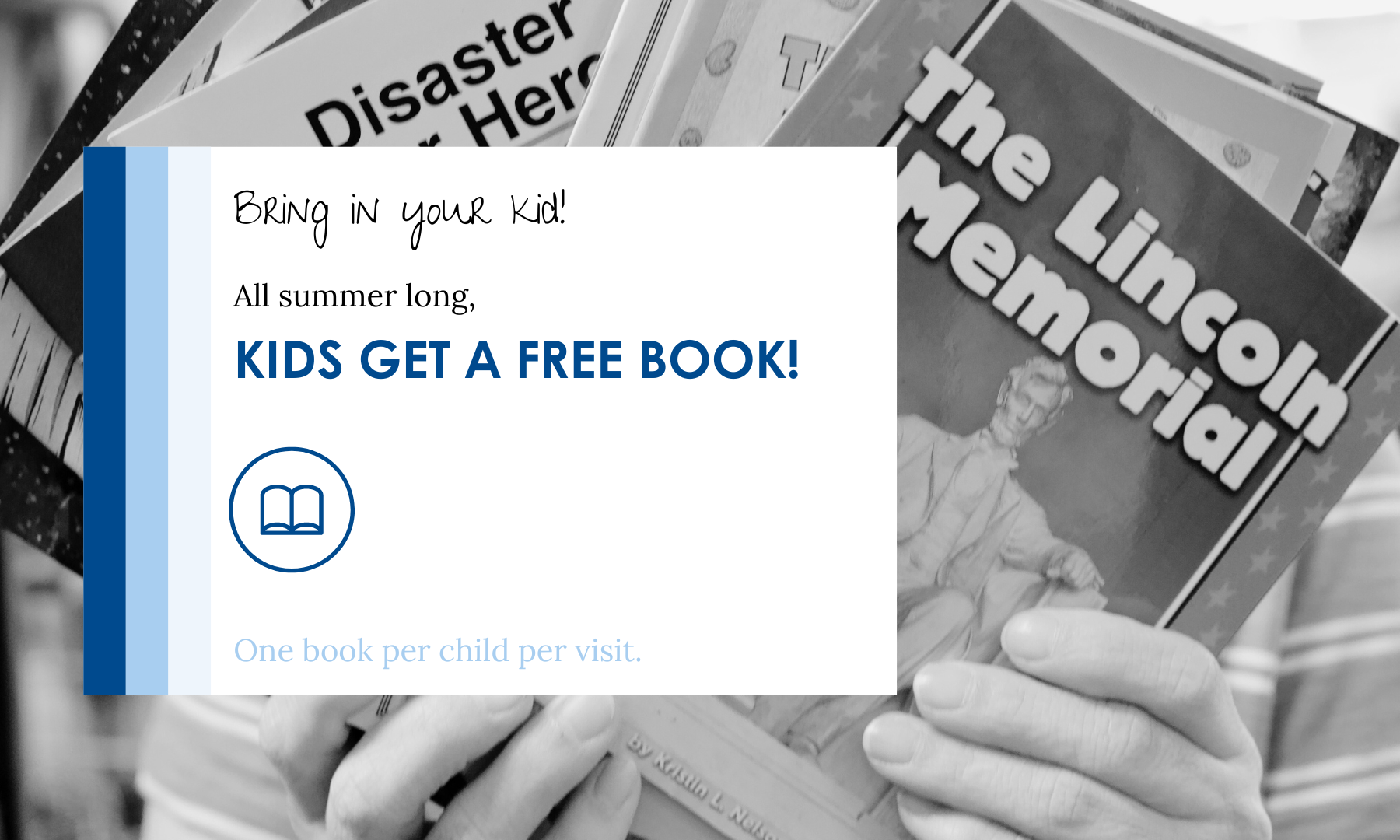 Kids get a free book at New 2 You