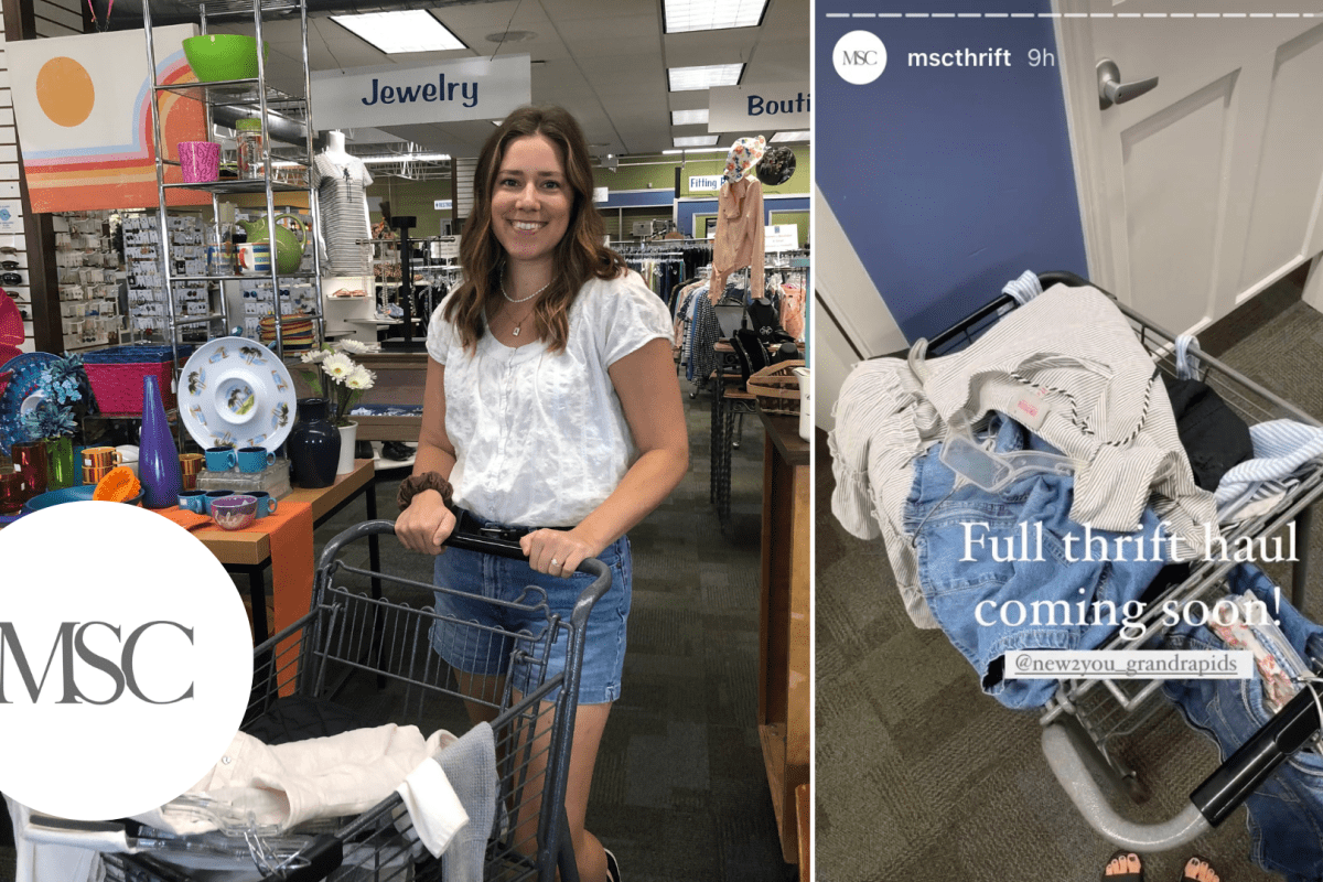 My Sister's Closet Thrift founder Lauren at New 2 You in Grand Rapids