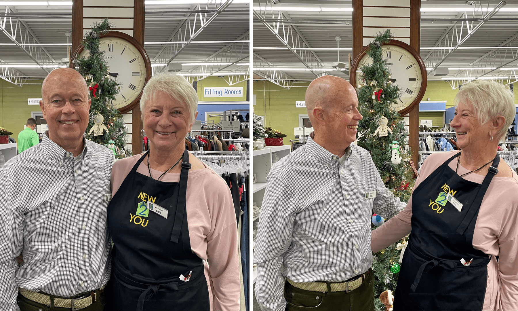 Volunteers smiling together at New 2 You in Grand Rapids