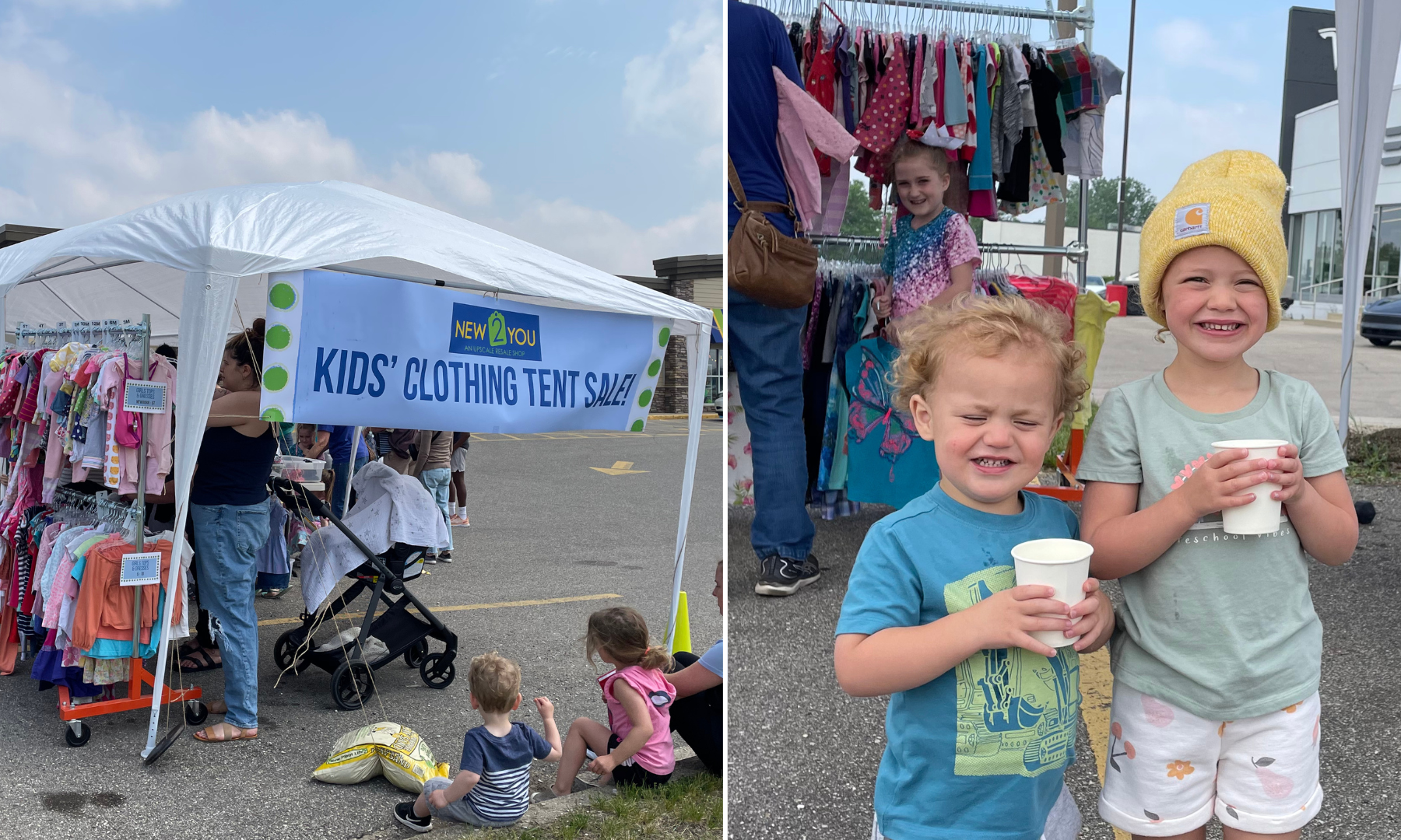 Kids' clothing tent sale