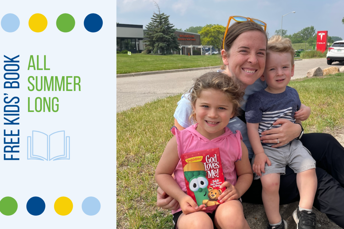 Kids get a free book all summer long at New 2 You in Grand Rapids