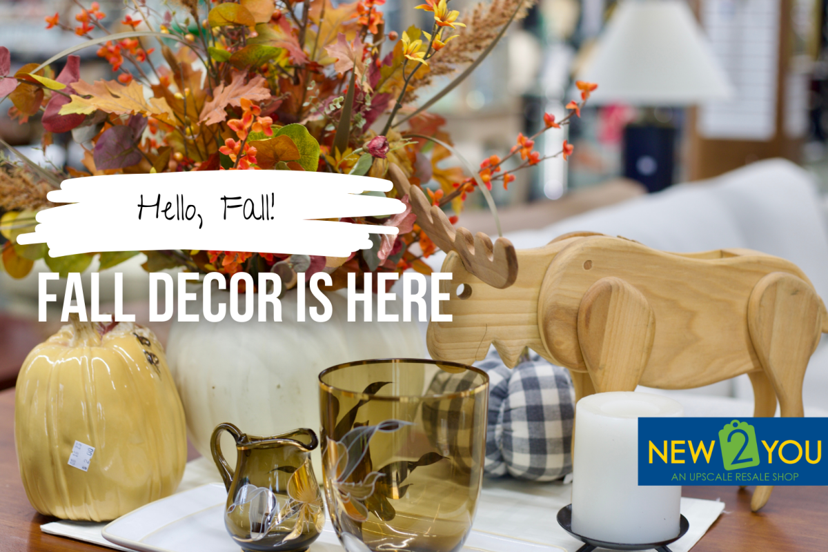 Fall decor is available at New 2 You starting September 3
