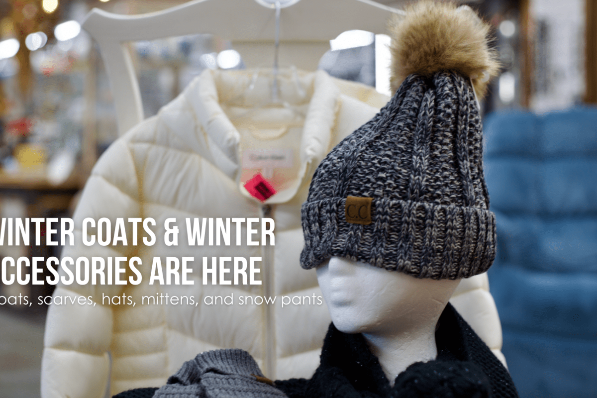 Winter coats and winter accessories are here