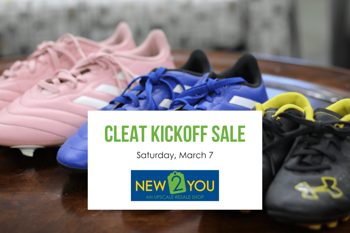 New 2 You's Cleat Kickoff Sale is on Saturday, March 7