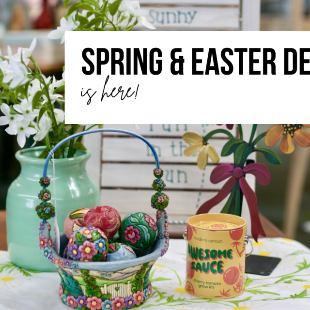 Spring and Easter decor is available for sale at New 2 You