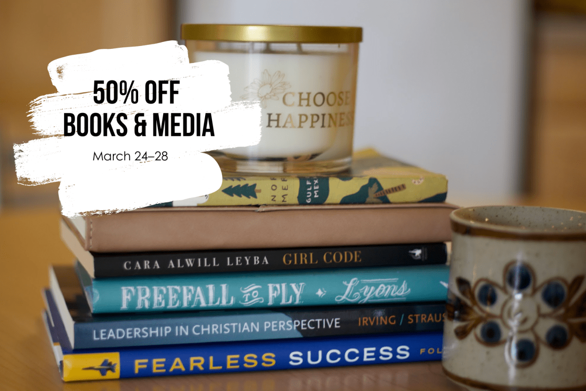 Books & media are 50% off from March 24–28