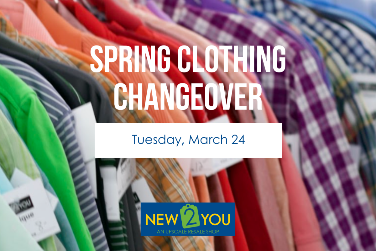 New 2 You in Grand Rapids will have a Spring Clothing Changeover on Tuesday, March 24