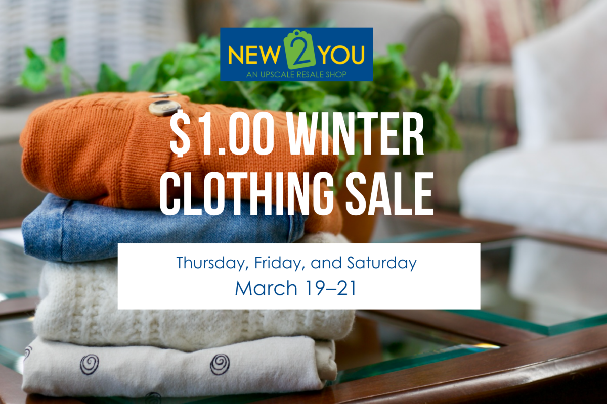 From March 19–21, all winter clothing is only $1.00!