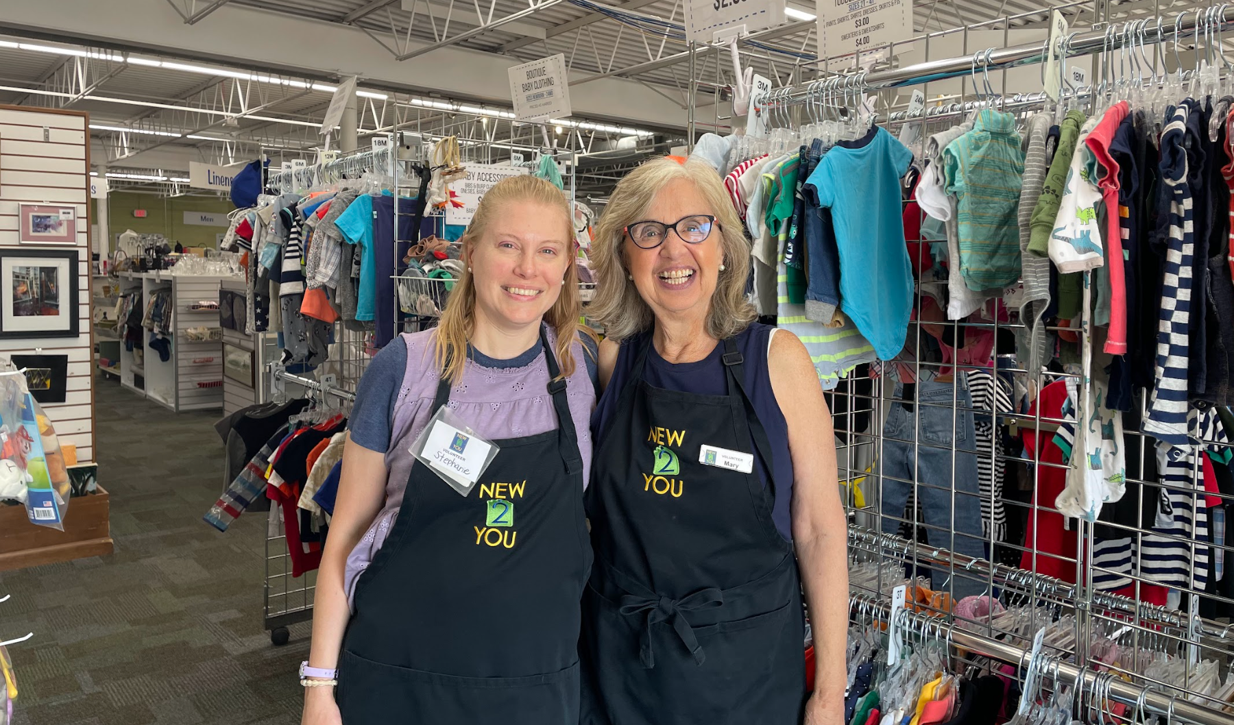 Volunteers at New 2 You in Grand Rapids, an upscale resale shop