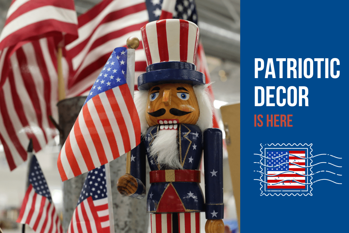 Patriotic decor is available at New 2 You in Grand Rapids