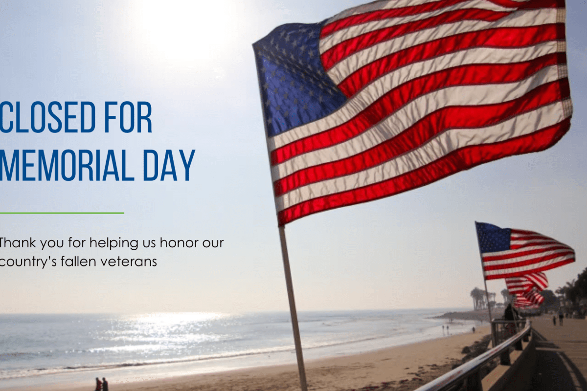 New 2 You is closed on Monday, May 25 for Memorial Day