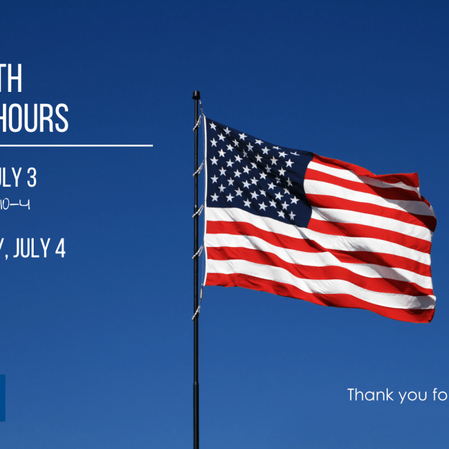 July Fourth Weekend hours 2026