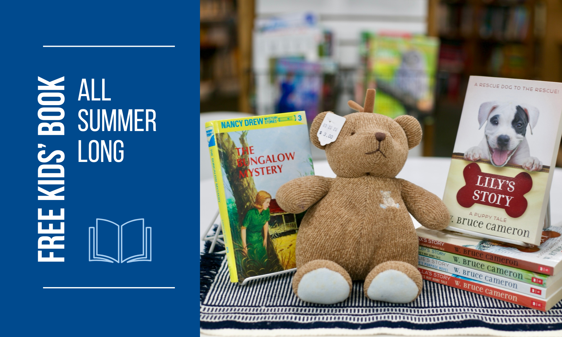 Kids get a free book at New 2 You in Grand Rapids