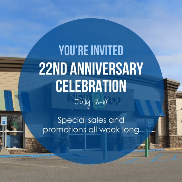New 2 You's 22nd anniversary week is from July 13–18