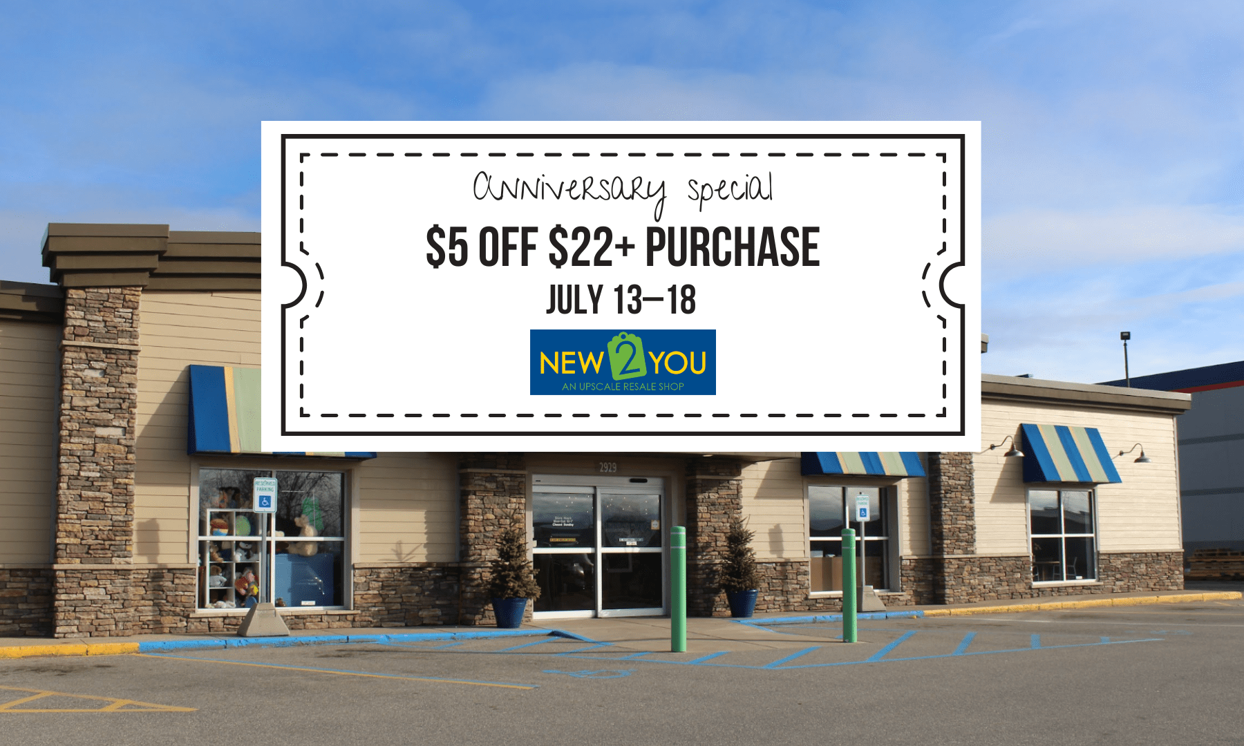 Spend $22 or more and get $5 off at New 2 You in Grand Rapids