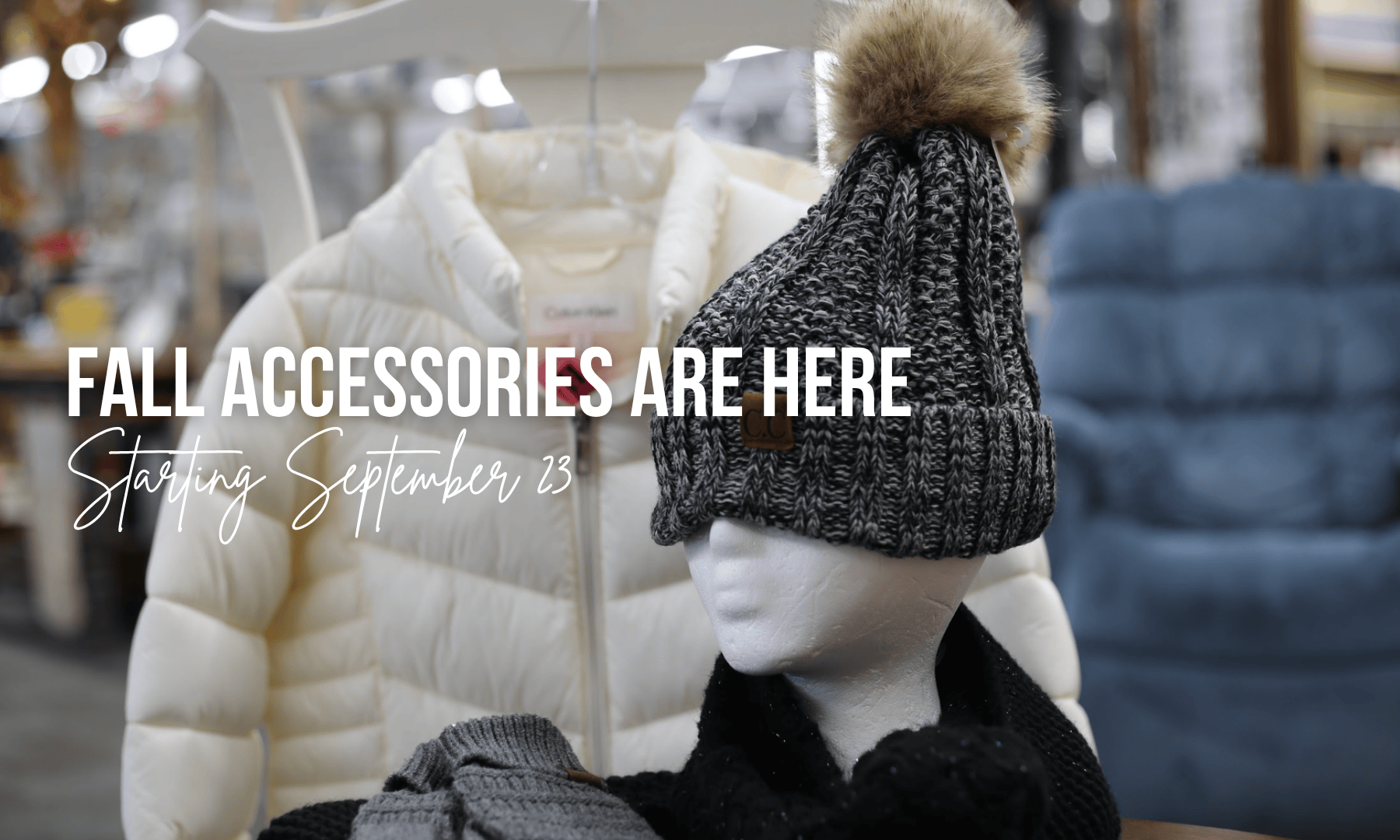 Fall accessories are available for sale at New 2 You in Grand Rapids
