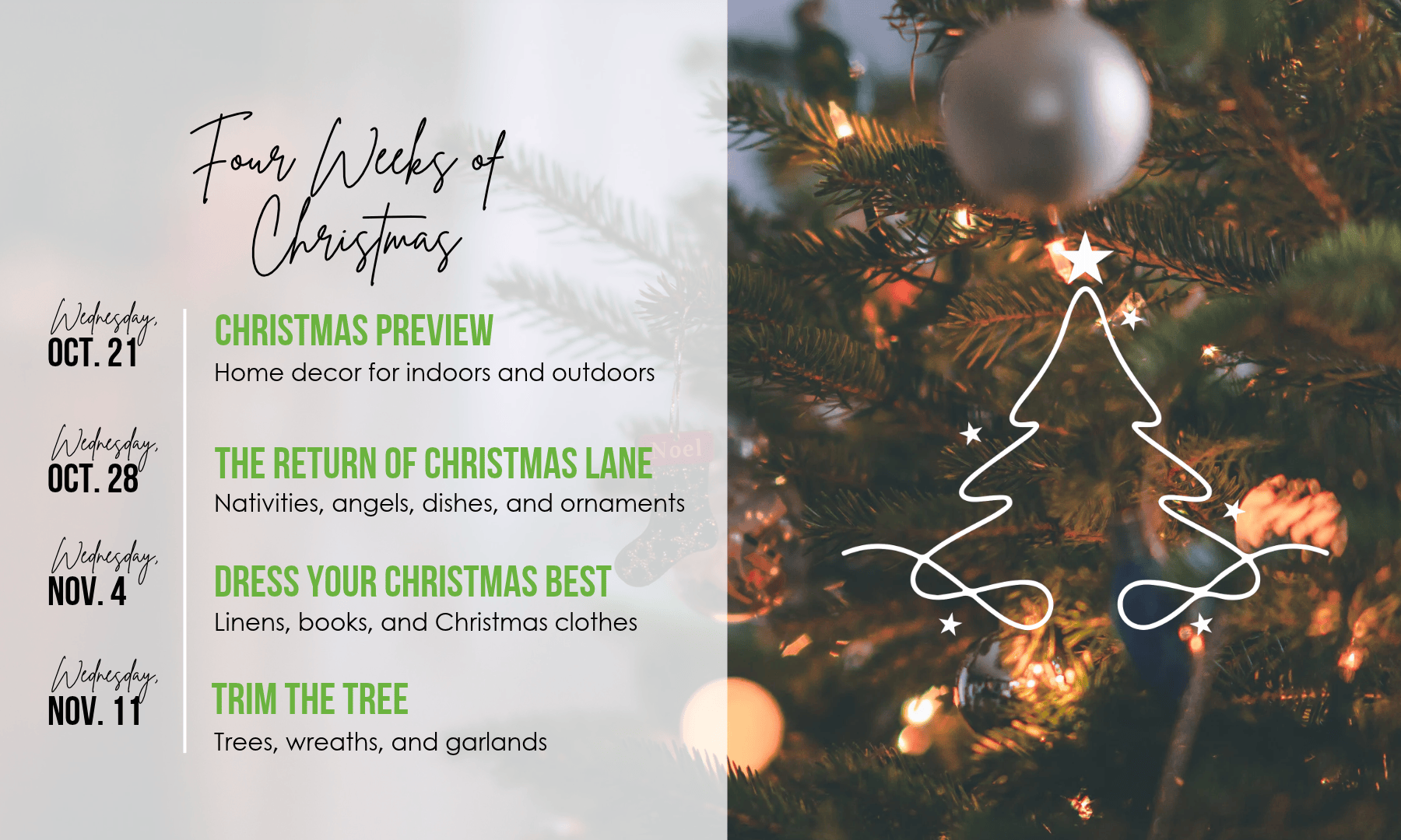 Four weeks of Christmas at New 2 You